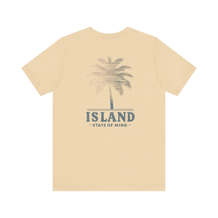 Printify T-Shirt Vacation Vibes: Unisex Island State of Mind Palm Tree Graphic Tee Great Gift Idea