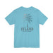 Printify T-Shirt Vacation Vibes: Unisex Island State of Mind Palm Tree Graphic Tee Great Gift Idea