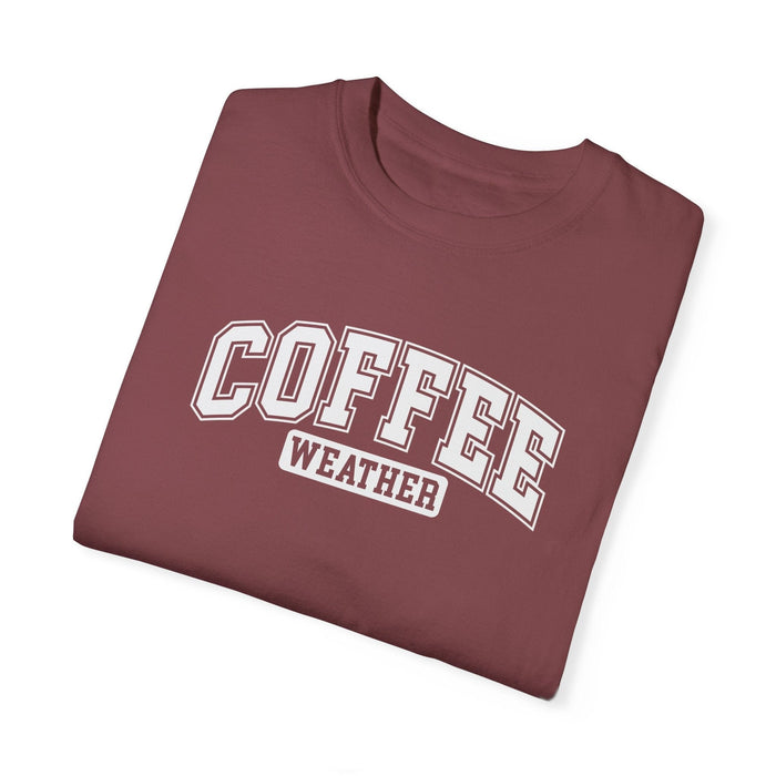 Printify T-Shirt Vineyard / 4XL Coffee Weather Winter-Inspired Graphic T-Shirt