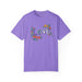 Printify T-Shirt Violet / S Floral Love in Vibrant Blooms Unisex Garment-Dyed T-shirt