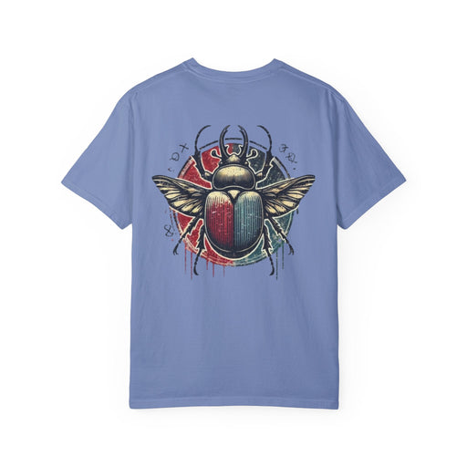 Printify T-Shirt Washed Denim / S Mystic Beetle Design Unisex Comfort Colors Garment-Dyed T-Shirt | Relaxed Fit & Durable