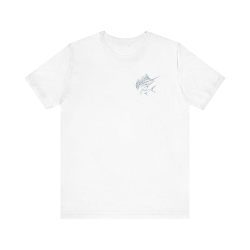 Printify T-Shirt White / S Big Game Fishing Marlin Tee - Soft Cotton, Quality Print" Great Gift, Mens Gift, Husband Gift, Dad Gift, Brother Gift, Son Gift