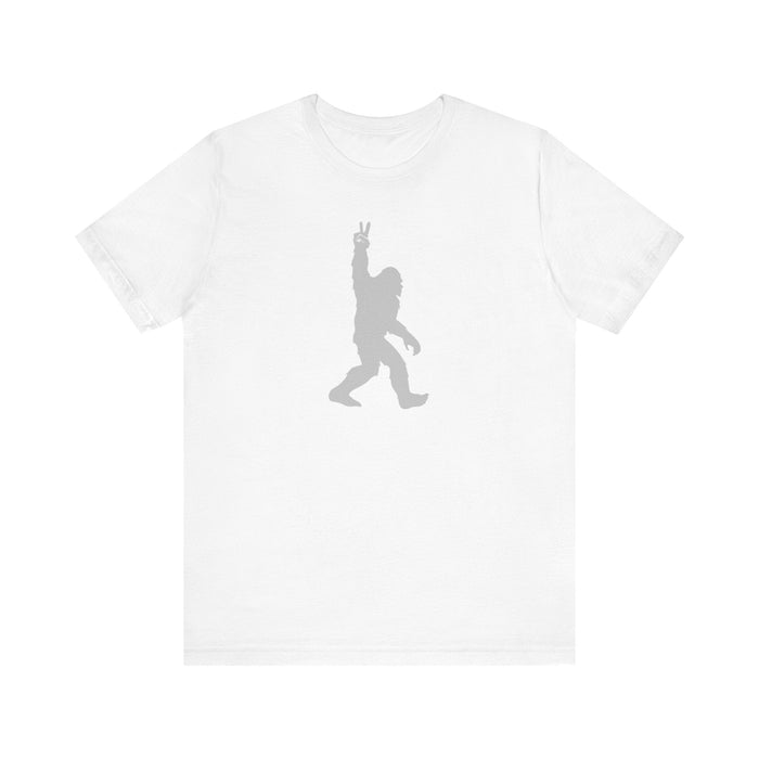 Printify T-Shirt White / S Bigfoot on the Loose Tee: Unleash Your Inner Adventurer! Mens Gift, Mountain Tshirt, Camping Adventure, Womens Gift