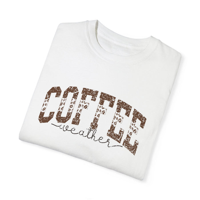 Printify T-Shirt White / S Coffee Weather Winter Inspired Graphic Tee Shirt