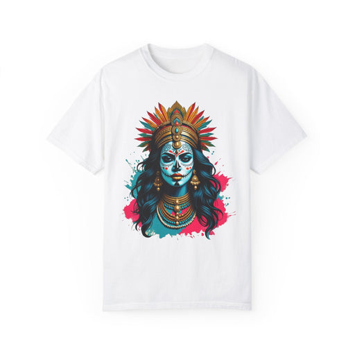 Printify T-Shirt White / S Copy of Kali the Warrior Hindu Goddess Unisex Garment-Dyed T-Shirt Comfort Colors Great Gift Idea Stylish and Trending Cotton Tshirt