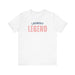 Printify T-Shirt White / S Laundry Legend Unisex Tee – Conquer the Fold in Style! Short Sleeve Cotton Crewneck Great Gift to add a little humor to our day