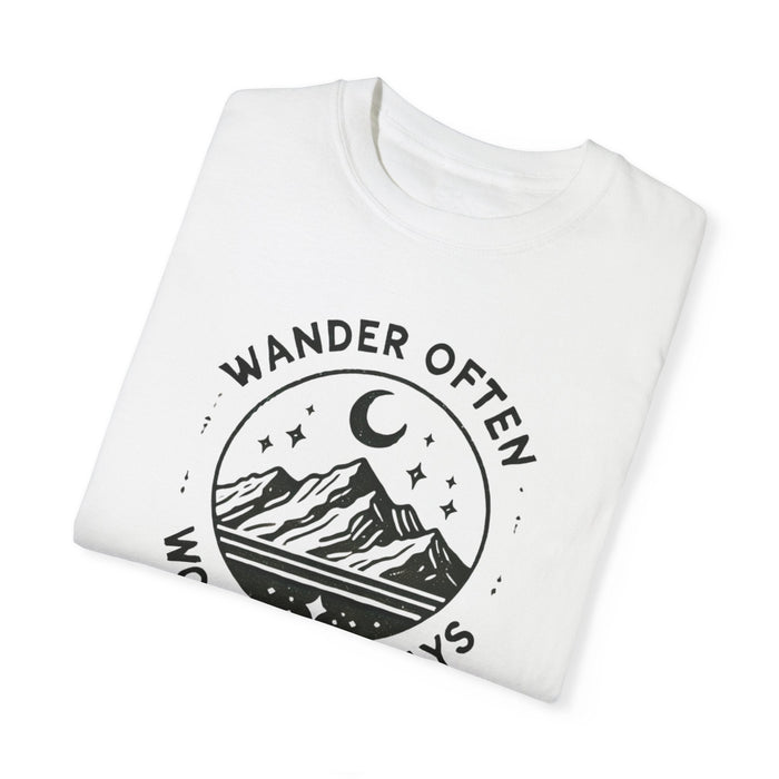 Printify T-Shirt White / S Wander Often Wonder Always Graphic T-Shirt