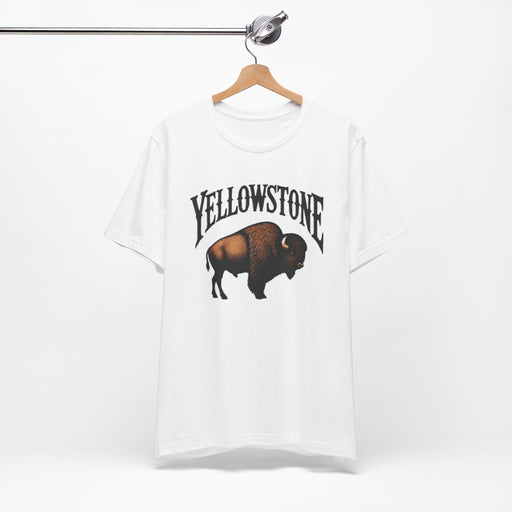 Printify T-Shirt White / XS Yellowstone National Park Camping & Hiking Nature Lovers Unisex Short Sleeve Tee