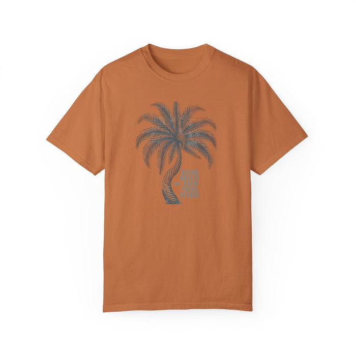 Printify T-Shirt Yam / S Ocean Breeze & Palm Trees: Customize Your Comfort with Our Cozy Cotton Tee Great Gift Tshirt