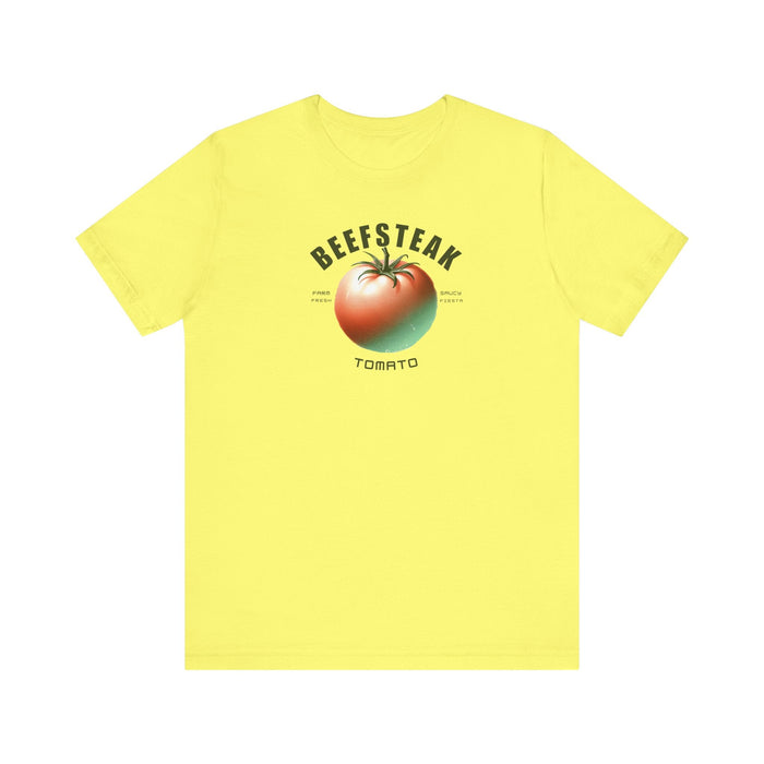 Printify T-Shirt Yellow / S Harvest Fresh Vibes: Tomato Shirt, Graphic Tee, Vegetable Screen Print Shirt, Clothing Foodie Gardening Gift, Mom Gift, Wife Gift