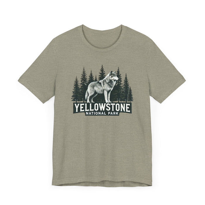 Printify T-Shirt Yellowstone National Park Unisex Jersey Short Sleeve Tee Camping Tshirt Hiking Explore