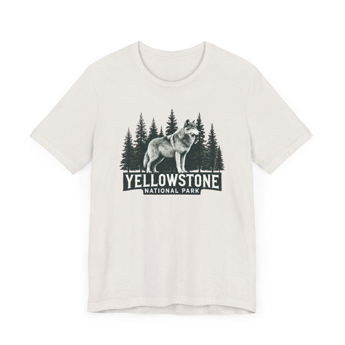 Printify T-Shirt Yellowstone National Park Unisex Jersey Short Sleeve Tee Camping Tshirt Hiking Explore