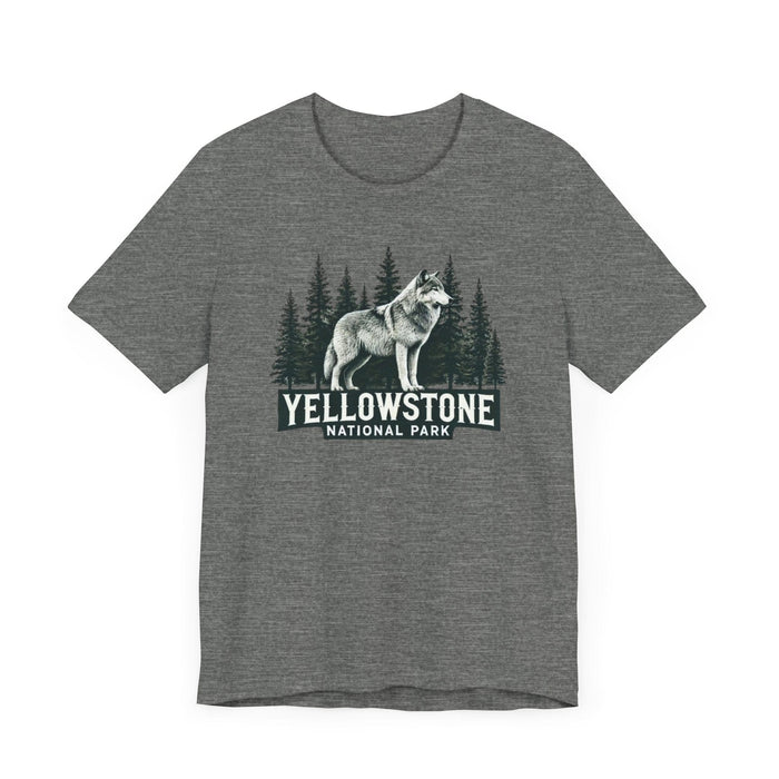 Printify T-Shirt Yellowstone National Park Unisex Jersey Short Sleeve Tee Camping Tshirt Hiking Explore