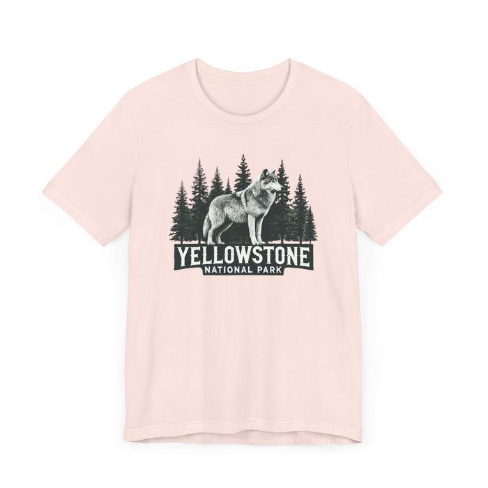 Printify T-Shirt Yellowstone National Park Unisex Jersey Short Sleeve Tee Camping Tshirt Hiking Explore