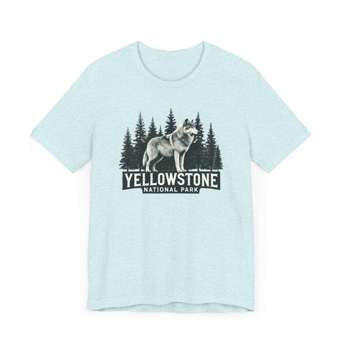 Printify T-Shirt Yellowstone National Park Unisex Jersey Short Sleeve Tee Camping Tshirt Hiking Explore