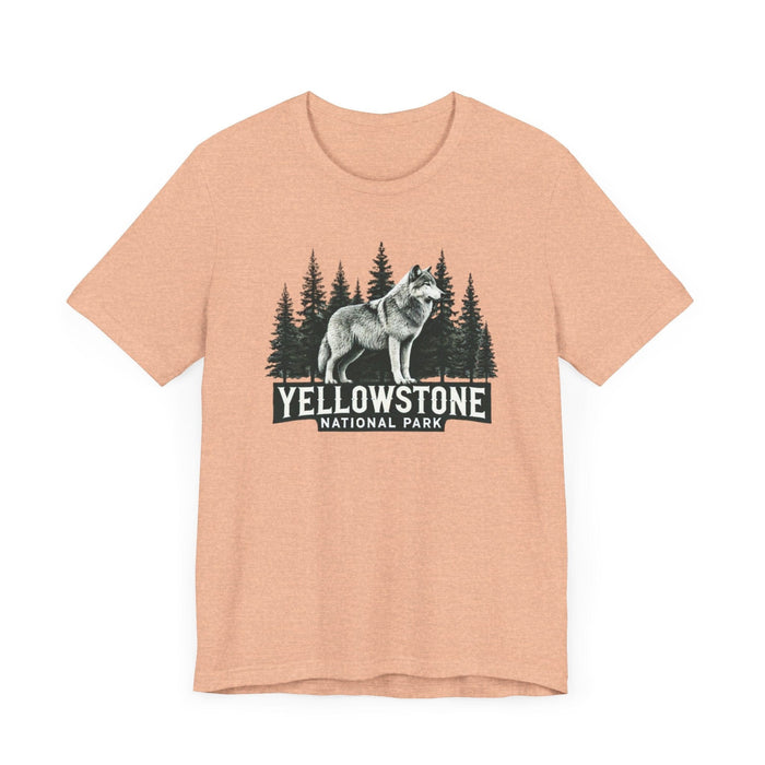 Printify T-Shirt Yellowstone National Park Unisex Jersey Short Sleeve Tee Camping Tshirt Hiking Explore