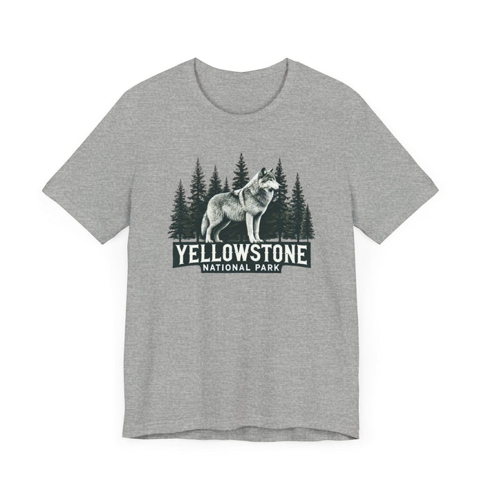 Printify T-Shirt Yellowstone National Park Unisex Jersey Short Sleeve Tee Camping Tshirt Hiking Explore