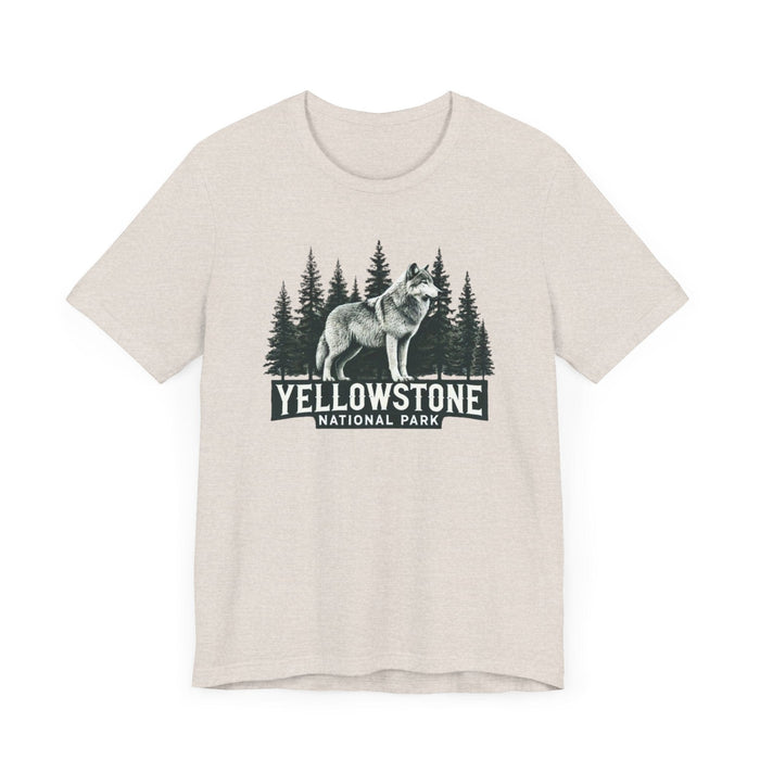 Printify T-Shirt Yellowstone National Park Unisex Jersey Short Sleeve Tee Camping Tshirt Hiking Explore