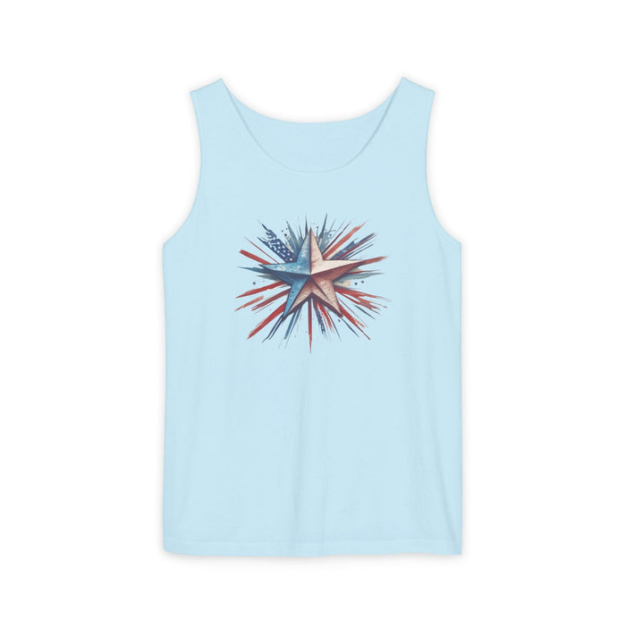 Printify Tank Top Chambray / XS Unisex Garment-Dyed Tank Top