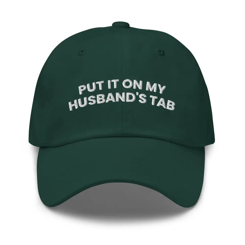 Trini Skies dark green embroidered corduroy cap