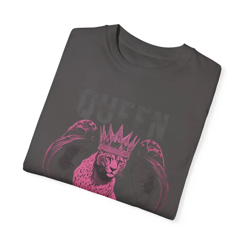 Pink Panther Queen Garment-Dyed T-Shirt with Crowned Winged Panther