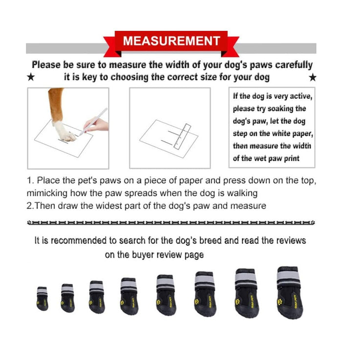 Qumy QUMY Shoes for Large Dogs, Medium Dog Boots size 4