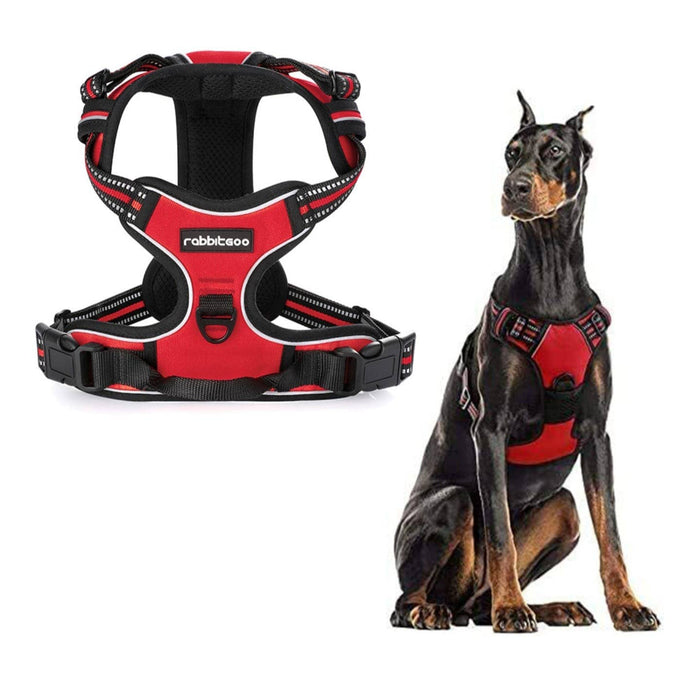 Rabbitgoo Large / Red Rabbitgoo No-Pull Dog* Harness for Large Dogs - Reflective Red Vest Pet Safety