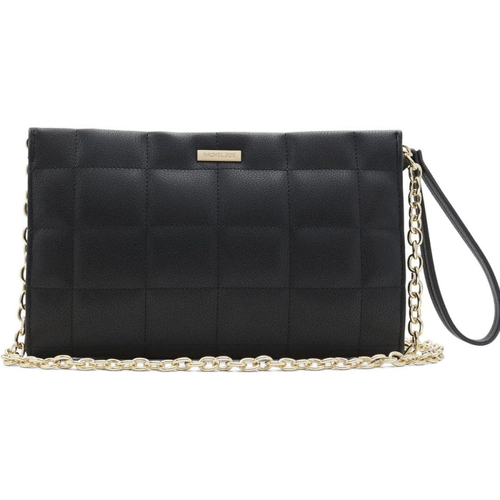 Rachel Zoe Black Rachel Zoe Evie Glamorous Synthetic Clutch Perfect Day Night Accessory Handbag