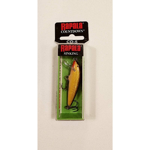 Rapala Rapala Countdown-sinking CD-5  , Swimming Depth 3'-6'    2"  3/16 oz. Gold