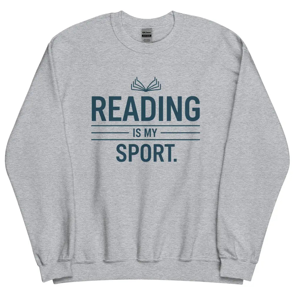 Cozy heather gray favorite sport sweatshirt for book lovers