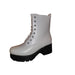 Ready Salted 7 / White "Ready Salted Women's Platform Boots, White, Size 7" MSRP 45