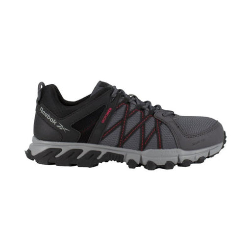 Reebok 15 / Gray Reebok Mens Grey/Black Mesh Trailgrip Work AT Alloy Toe Slip-Resistant sz15