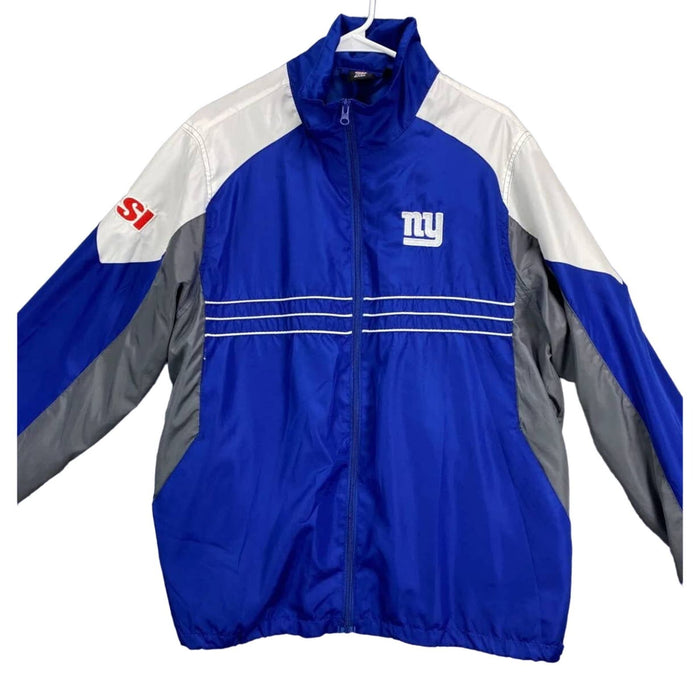 Reebok 2XL / Blue NFL Team Apparel Reebok Jacket Adult 2XLarge Full Zip NY Coat * men964