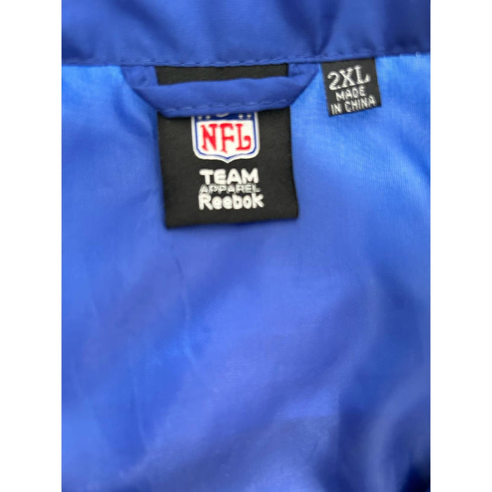 Reebok 2XL / Blue NFL Team Apparel Reebok Jacket Adult 2XLarge Full Zip NY Coat * men964