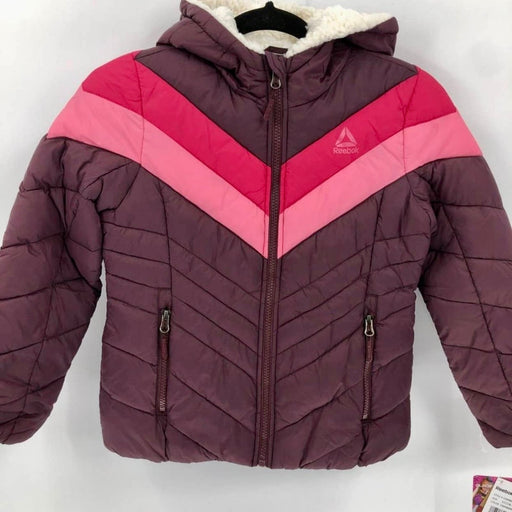 Reebok Large / Pink Reebok Sherpa Hooded Retro Chevron Jacket Size Large* Bright Pink Colors WOM209