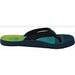 Reef 7/8 / Blue/Green "REEF Little Ahi Kids Boys Summer Beach Flip Flops Sandals, Size 7/8"