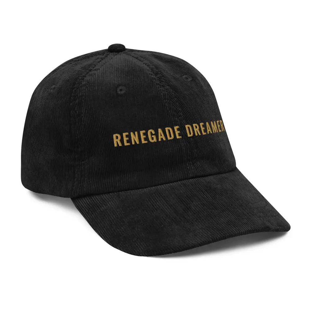 Black Renegade Dreamer Vintage Trini Skies Embroidered Cap