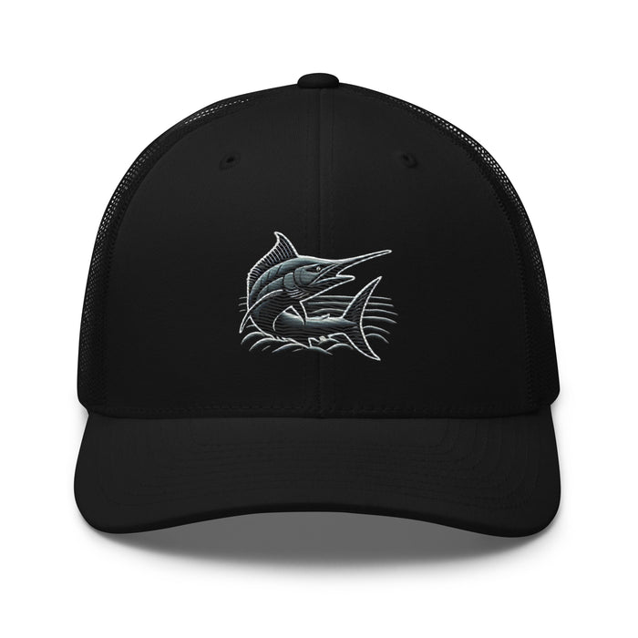 The Great Catch Embroidered Marlin Trucker Cap Fisherman Gift Fishing Gift Mens Hat Womens Hat