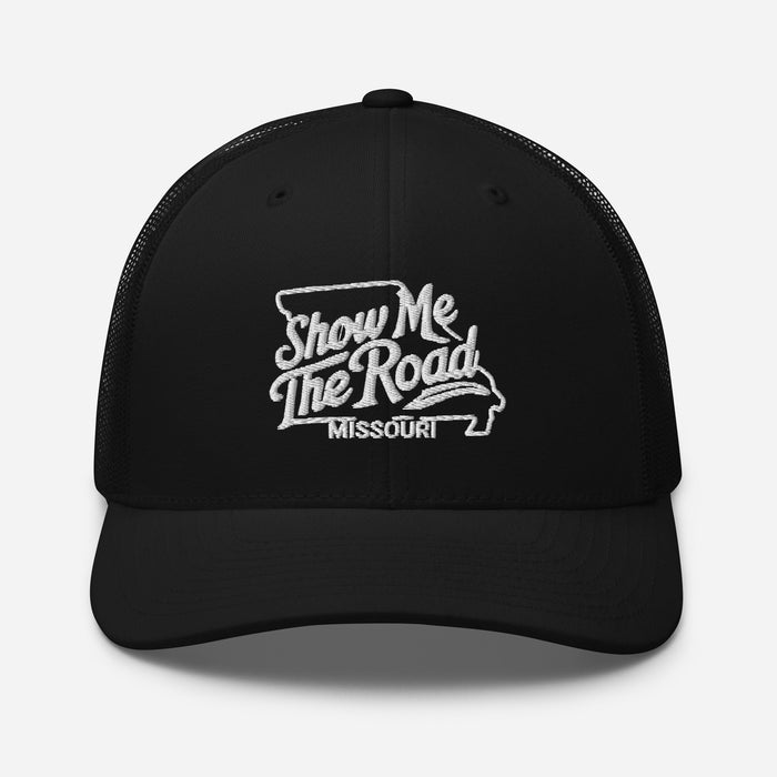 Show Me The Road Missouri Trucker Cap - Classic Mesh-Back Hat Missouri Hat Womens Hat Mens Hat Travel State Hat