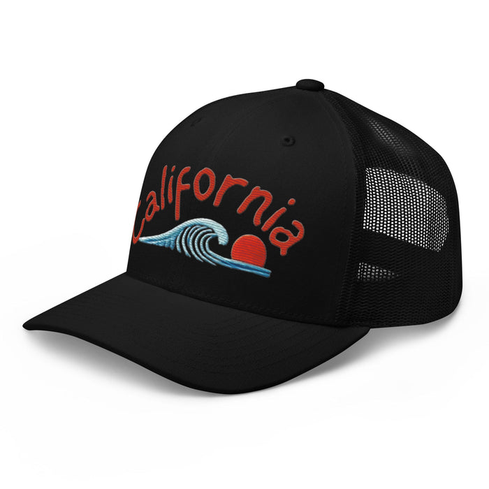 California Embroidered Mid Profile Mesh Back Trucker cap