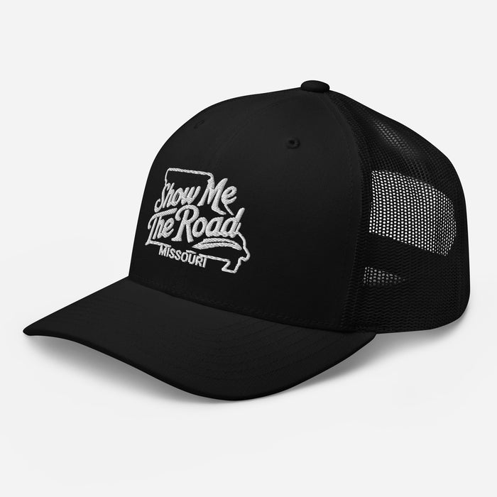 Show Me The Road Missouri Trucker Cap - Classic Mesh-Back Hat Missouri Hat Womens Hat Mens Hat Travel State Hat