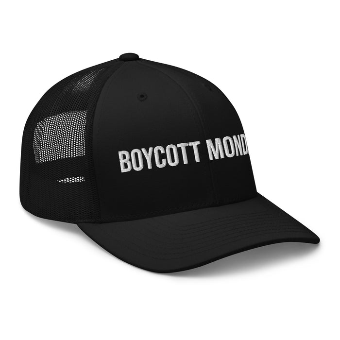 Boycott Mondays Embroidered Trucker Cap Classic Six-Panel Mesh Back Hat Statement Hat Mens Hat Womens Hat Gift Idea