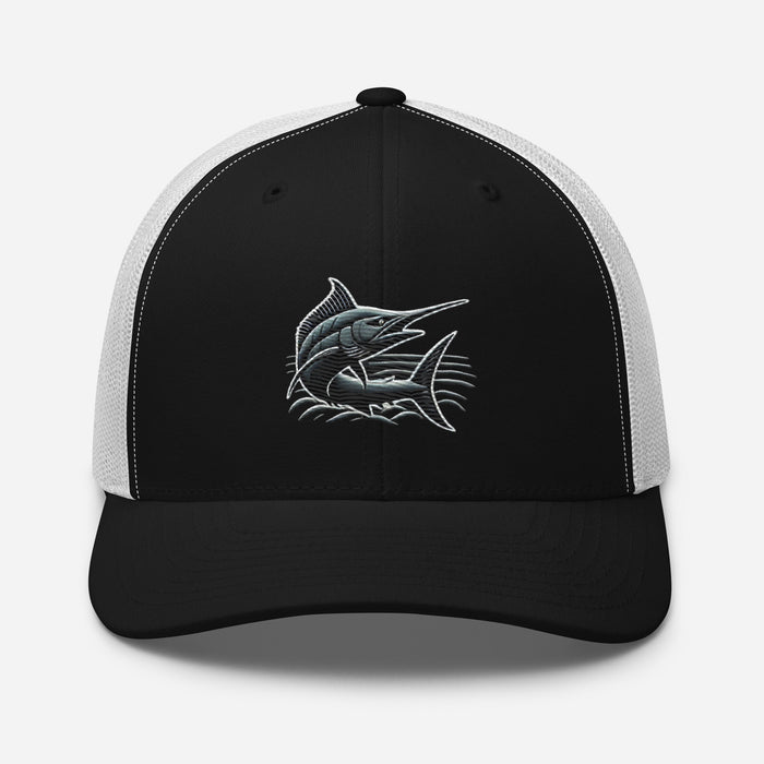 The Great Catch Embroidered Marlin Trucker Cap Fisherman Gift Fishing Gift Mens Hat Womens Hat