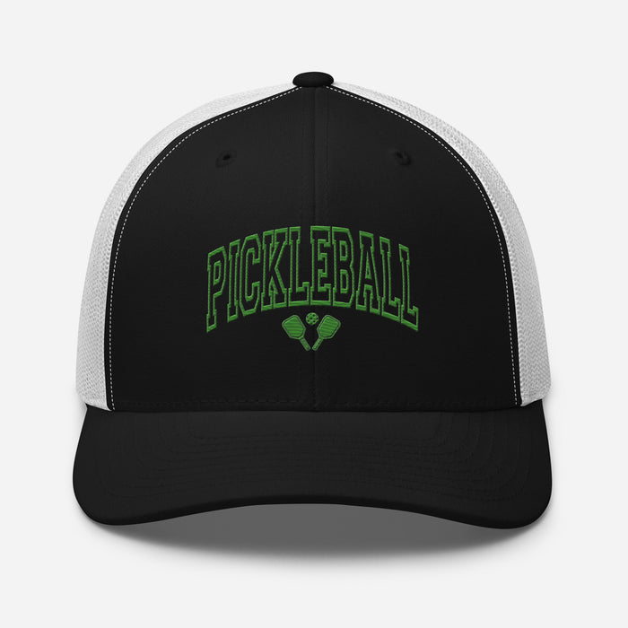 Pickleball Embroidered Trucker Cap Classic Six-Panel Mesh Back Hat Pickleball Hat Sports Hat Mens Hat Womens Hat