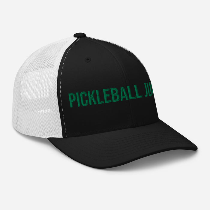 Pickleball Junkie Embroidered Trucker Cap Classic Six-Panel Mesh Back Hat