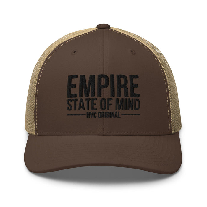 Empire State of Mind New York City  Embroidered Trucker Cap Classic Mesh-Back Hat NYC Gift Idea