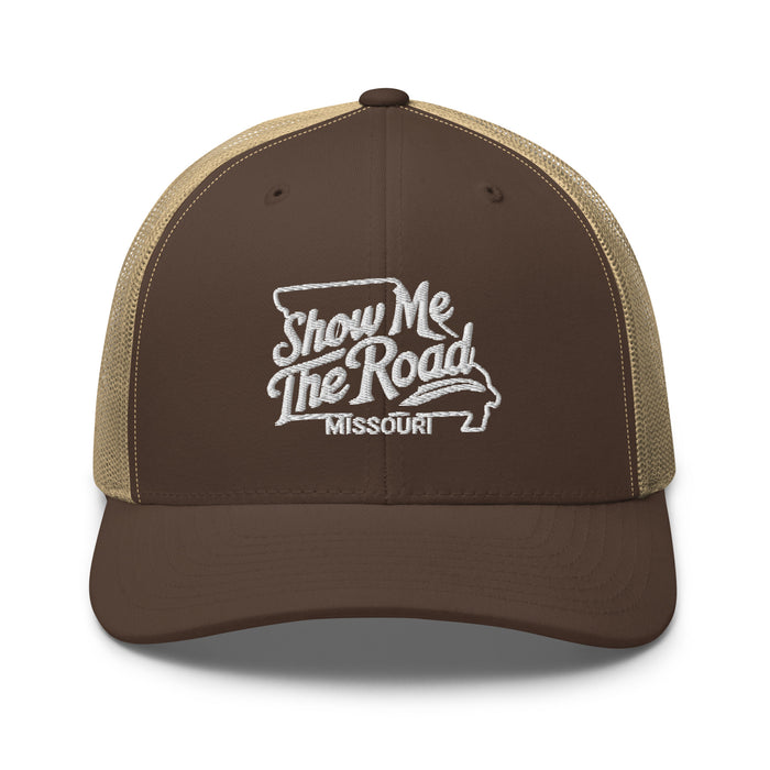 Show Me The Road Missouri Trucker Cap - Classic Mesh-Back Hat Missouri Hat Womens Hat Mens Hat Travel State Hat