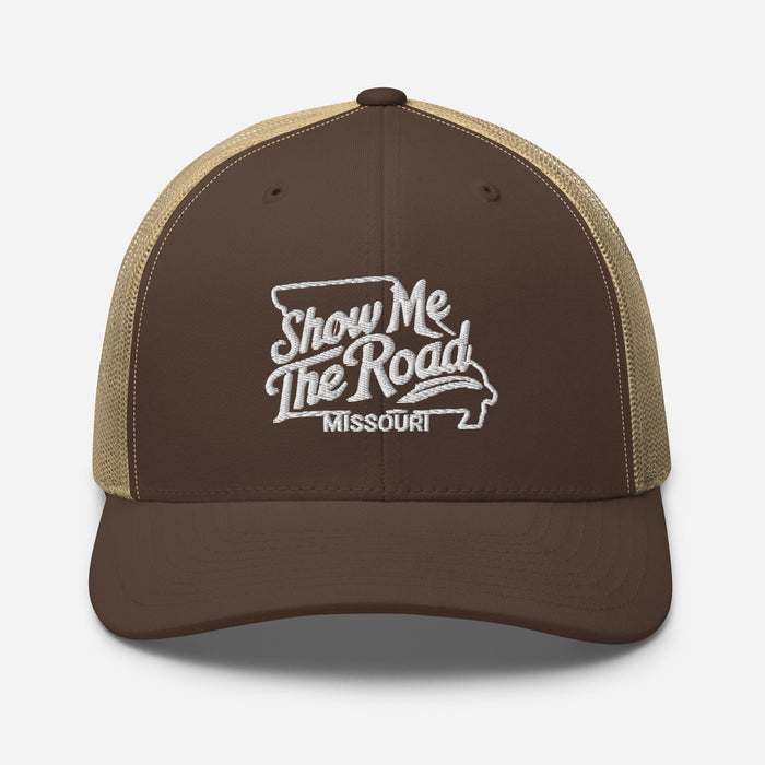 Show Me The Road Missouri Trucker Cap - Classic Mesh-Back Hat Missouri Hat Womens Hat Mens Hat Travel State Hat