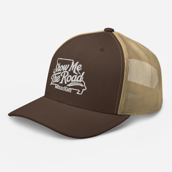 Show Me The Road Missouri Trucker Cap - Classic Mesh-Back Hat Missouri Hat Womens Hat Mens Hat Travel State Hat