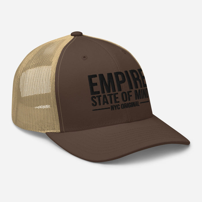 Empire State of Mind New York City  Embroidered Trucker Cap Classic Mesh-Back Hat NYC Gift Idea